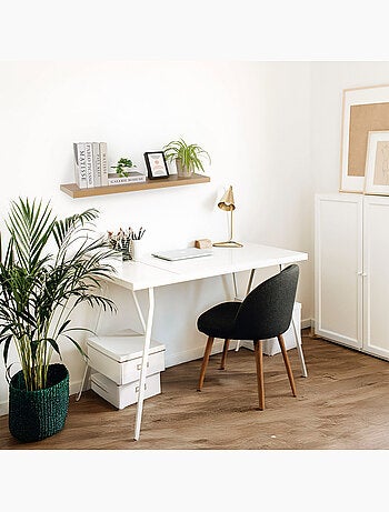 Max home mensola da parete in legno 100x23x4 cm