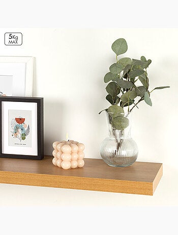 Max home mensola da parete in legno 100x23x4 cm