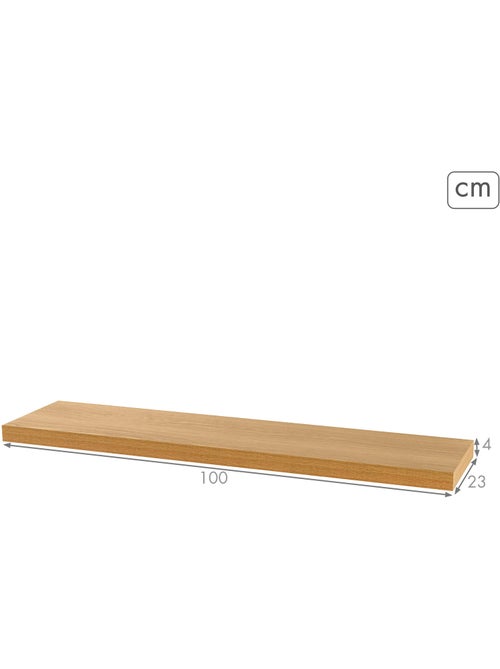 Max home mensola da parete in legno 100x23x4 cm - Kiabi Max home mensola da parete in legno 100x23x4 cm - Kiabi