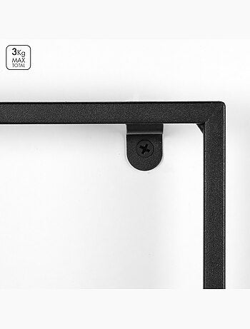Max home mensole da parete in legno 35x12x35 cm