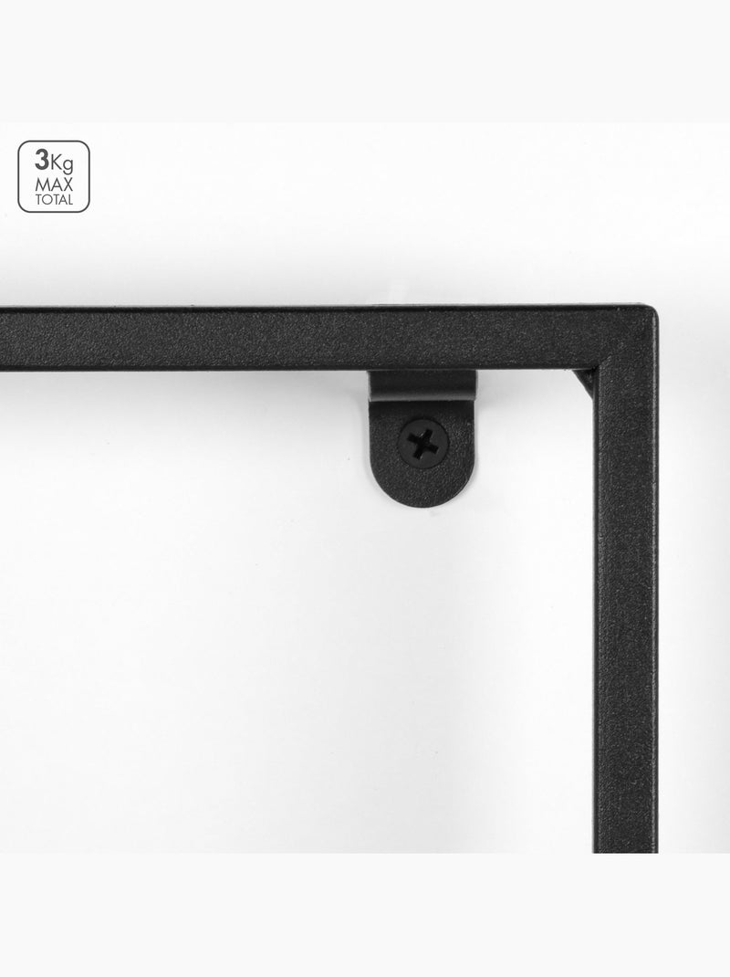 Max home mensole da parete in legno 35x12x35 cm Legno naturale - Kiabi