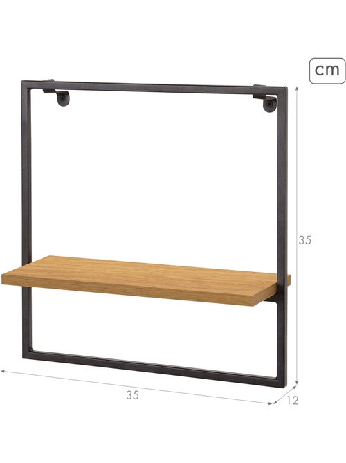 Max home mensole da parete in legno 35x12x35 cm - Kiabi Max home mensole da parete in legno 35x12x35 cm - Kiabi