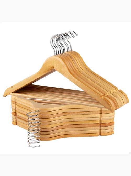 Max home pack da 20 appendini in legno colore naturale - Kiabi Max home pack da 20 appendini in legno colore naturale - Kiabi