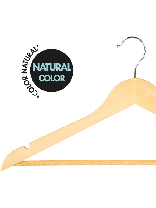 Max home pack da 20 appendini in legno colore naturale - Kiabi Max home pack da 20 appendini in legno colore naturale - Kiabi