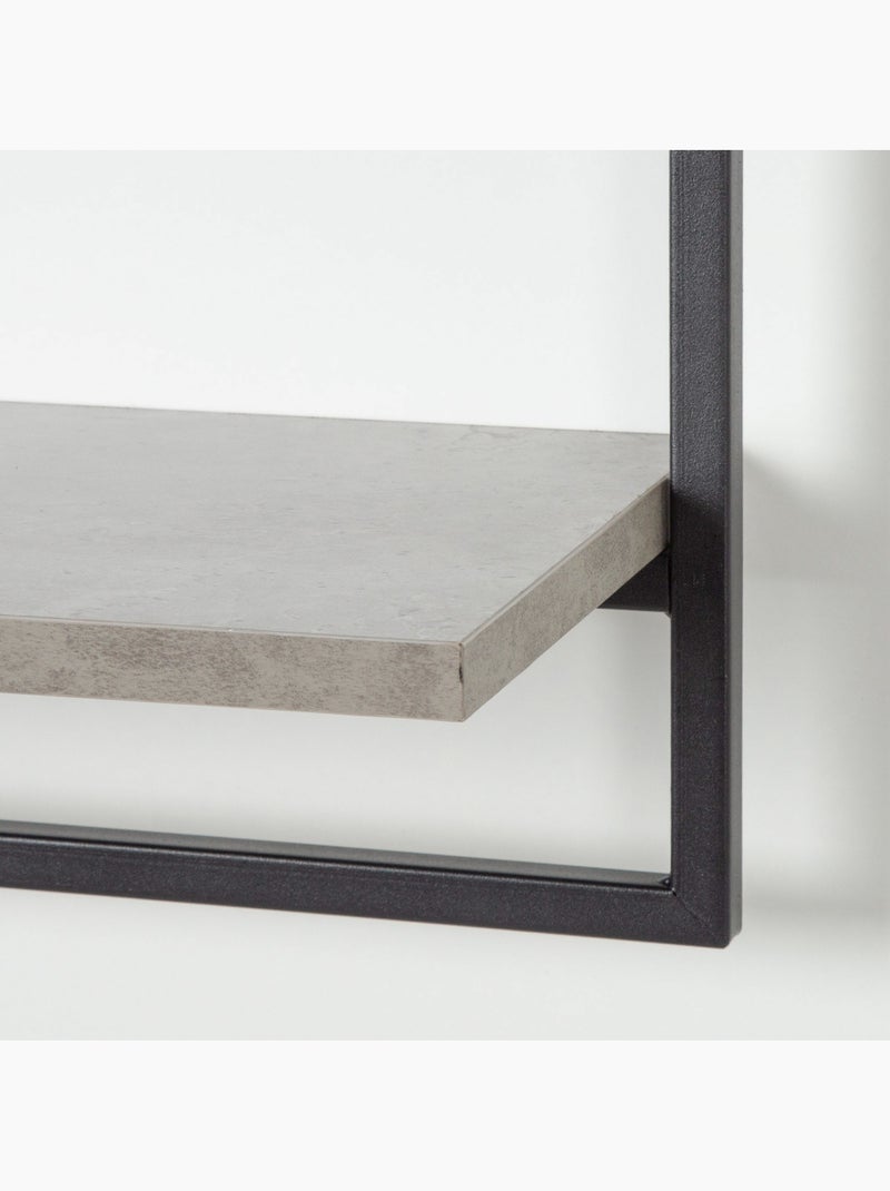 Max home scaffalatura da parete effetto cemento 1 ripiano 65x20x35 cm Legno naturale - Kiabi