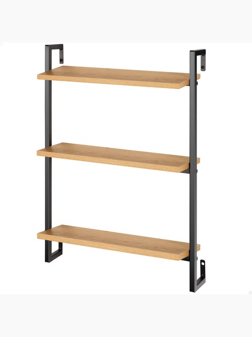 Max home scaffalatura da parete in legno 3 ripiani 40x12x55 cm - Kiabi Max home scaffalatura da parete in legno 3 ripiani 40x12x55 cm - Kiabi
