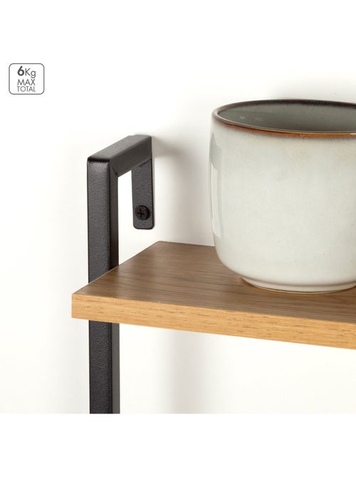 Max home scaffalatura da parete in legno 3 ripiani 40x12x55 cm - Kiabi Max home scaffalatura da parete in legno 3 ripiani 40x12x55 cm - Kiabi