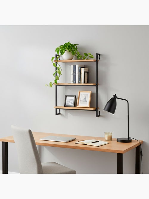 Max home scaffalatura da parete in legno 3 ripiani 40x12x55 cm - Kiabi Max home scaffalatura da parete in legno 3 ripiani 40x12x55 cm - Kiabi