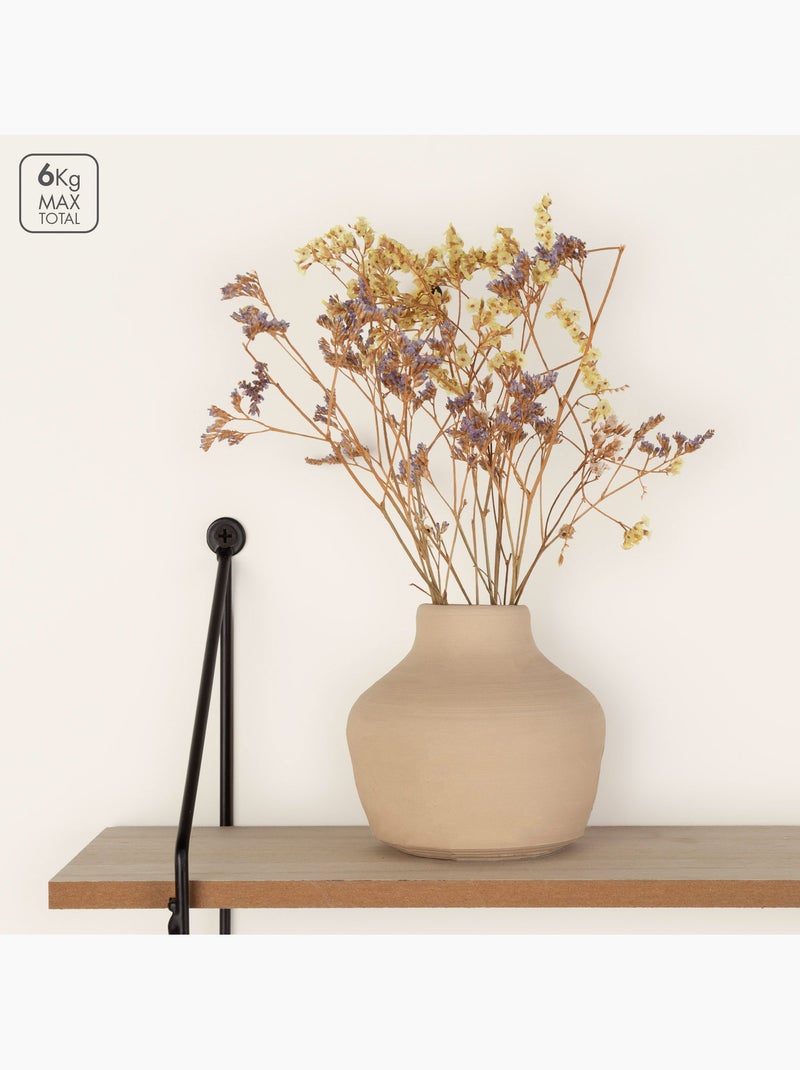 Max home scaffalatura da parete in legno 3 ripiani 50x12x49 cm Legno naturale - Kiabi