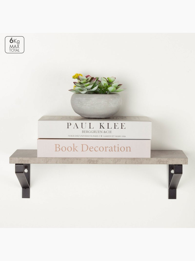 Max home set di 3 mensole da parete effetto cemento di varie dimensioni Legno naturale - Kiabi