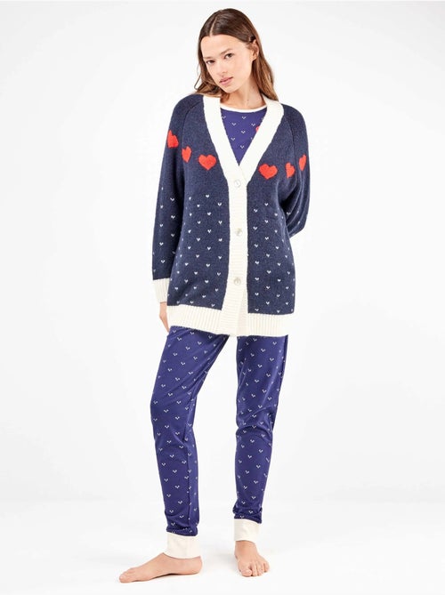 Maxi cardigan a maglia con bottoni anteriori - Kiabi