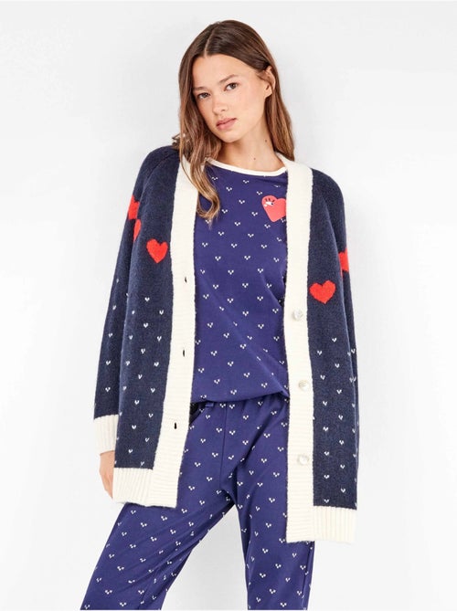 Maxi cardigan a maglia con bottoni anteriori - Kiabi