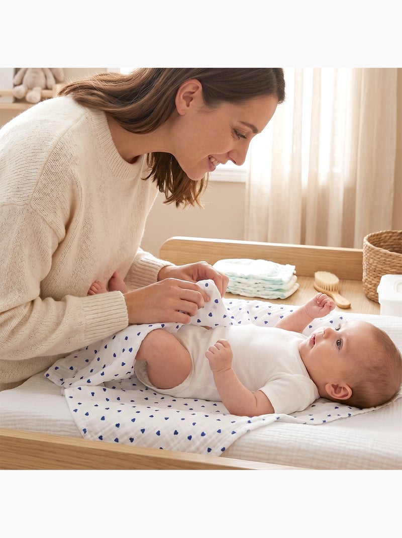 Maxi mussola per neonato in cotone | SEVIRA KIDS Blu - Kiabi