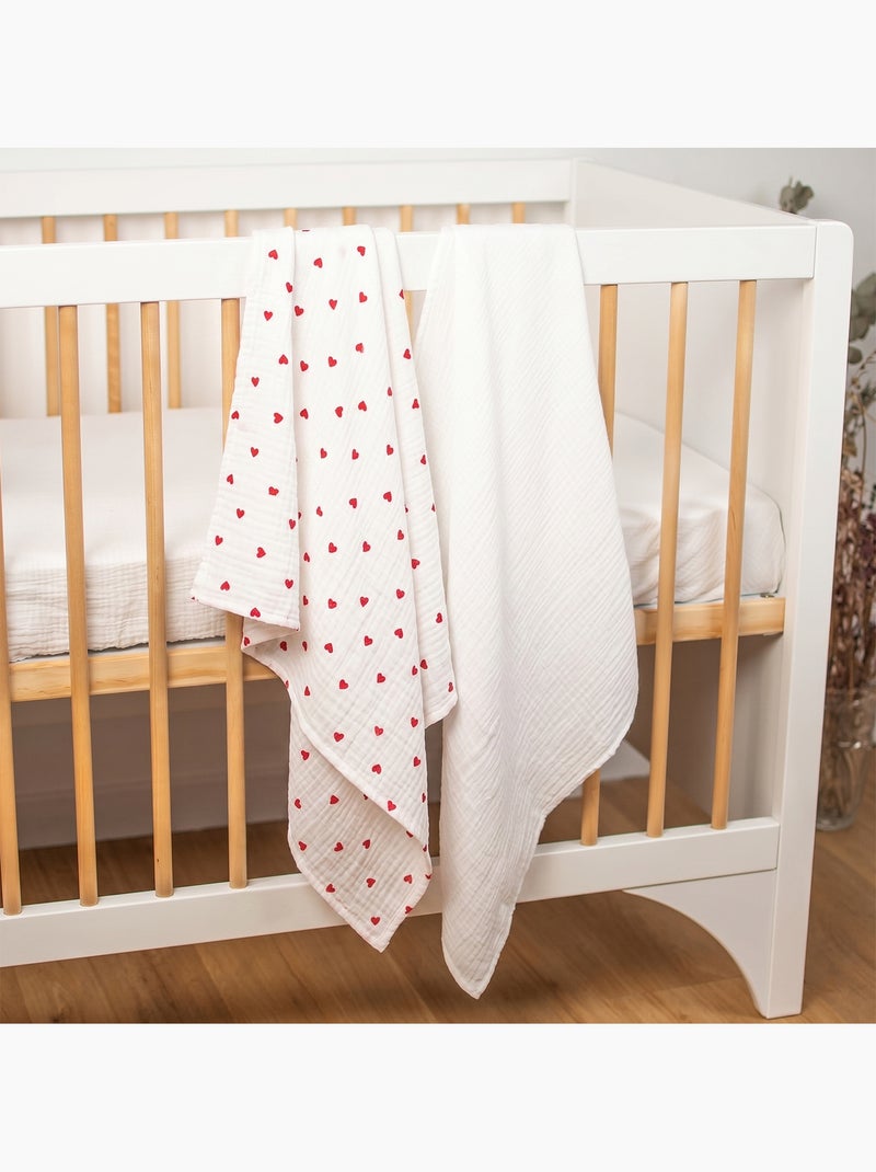 Maxi mussola per neonato in cotone | SEVIRA KIDS Rosso - Kiabi