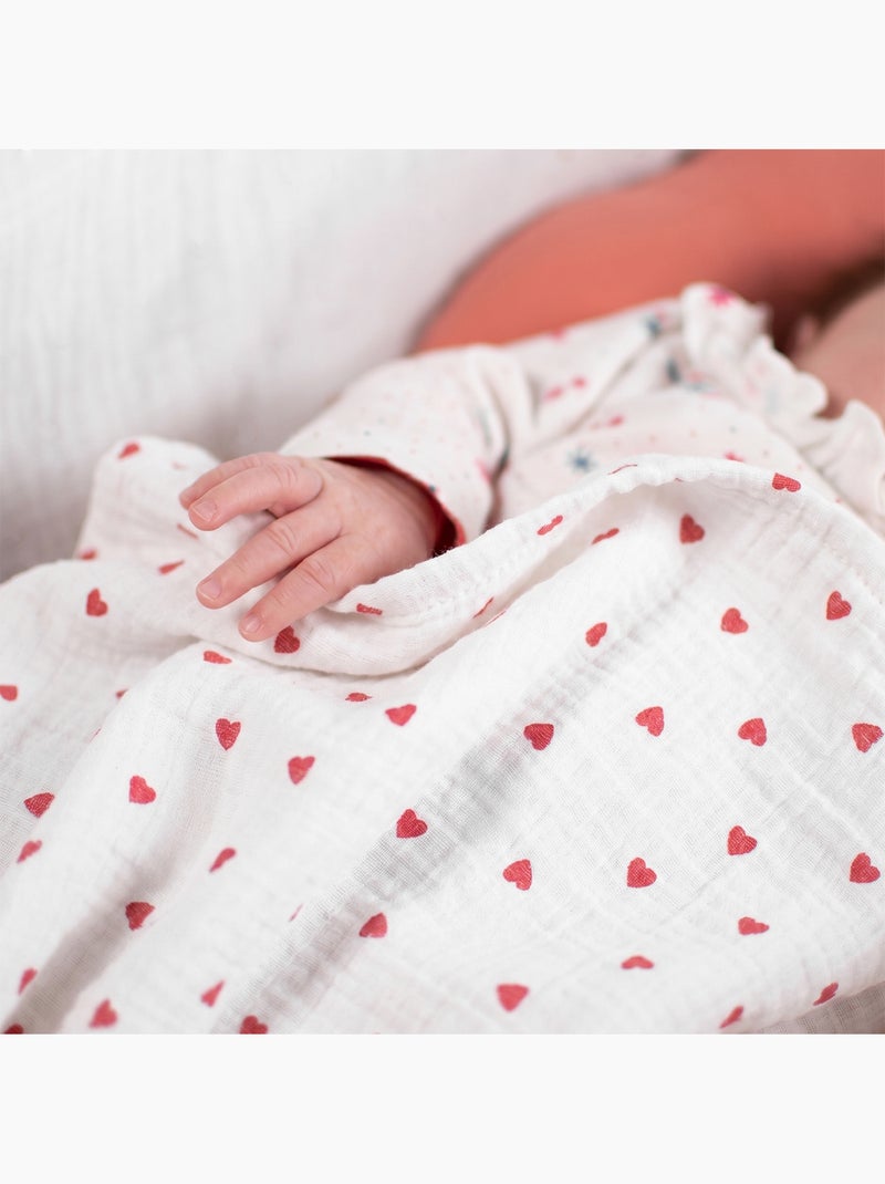 Maxi mussola per neonato in cotone | SEVIRA KIDS Rosso - Kiabi