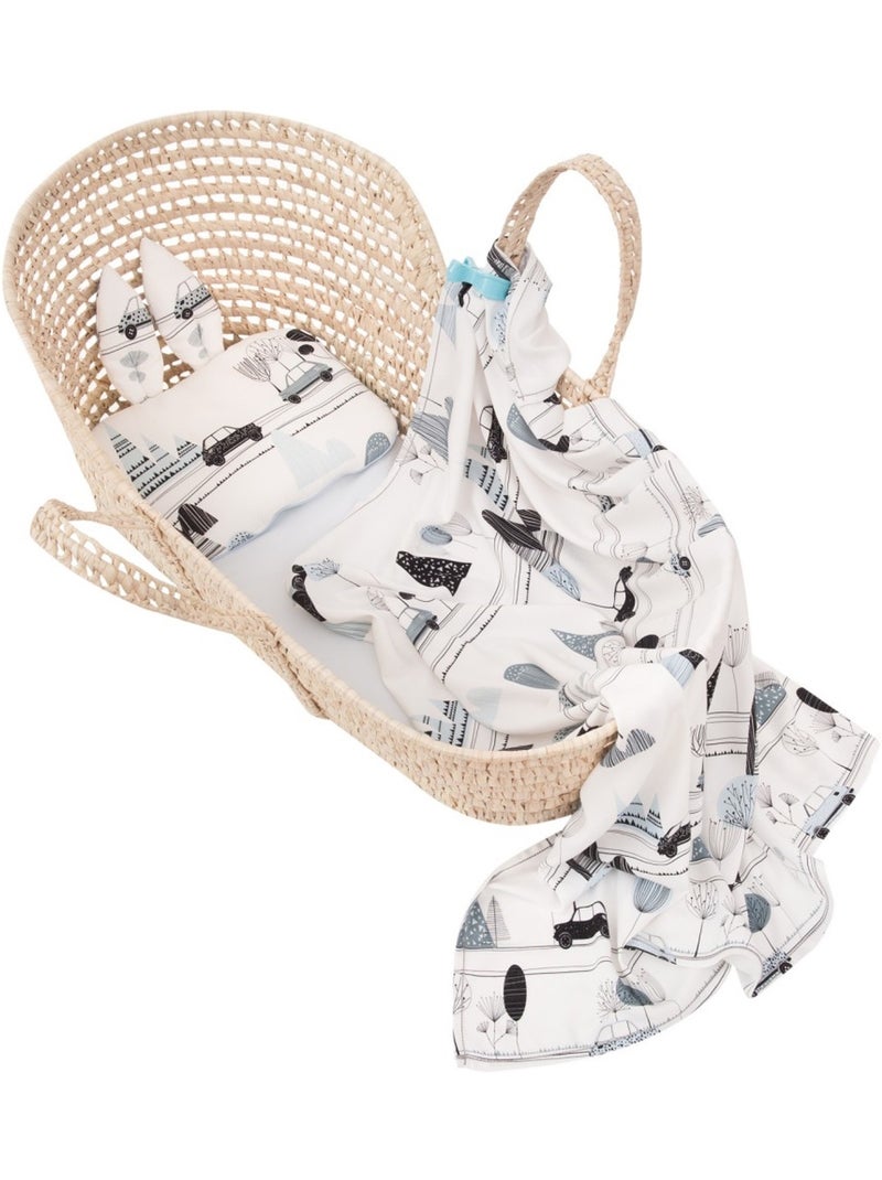 Maxi mussola per neonato in viscosa di bambù | SEVIRA KIDS Blu - Kiabi