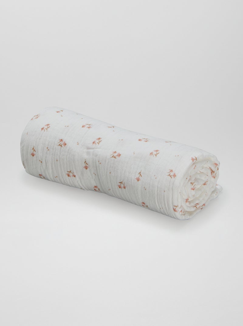 Maxi panno in cotone BIANCO - Kiabi