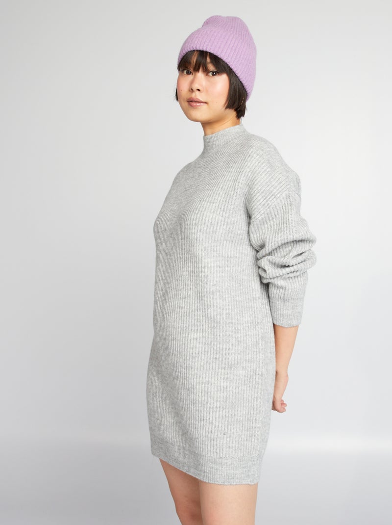 Maxi pull a coste GRIGIO - Kiabi