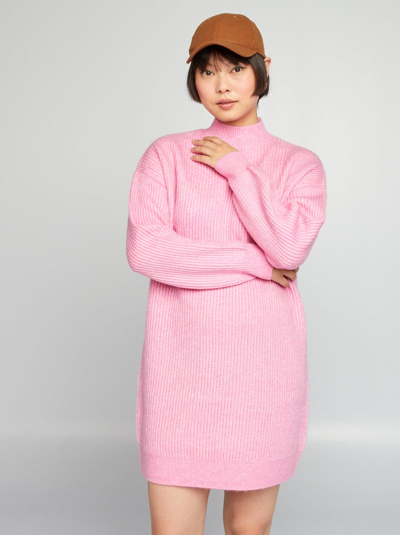 Maxi pull a coste ROSA - Kiabi
