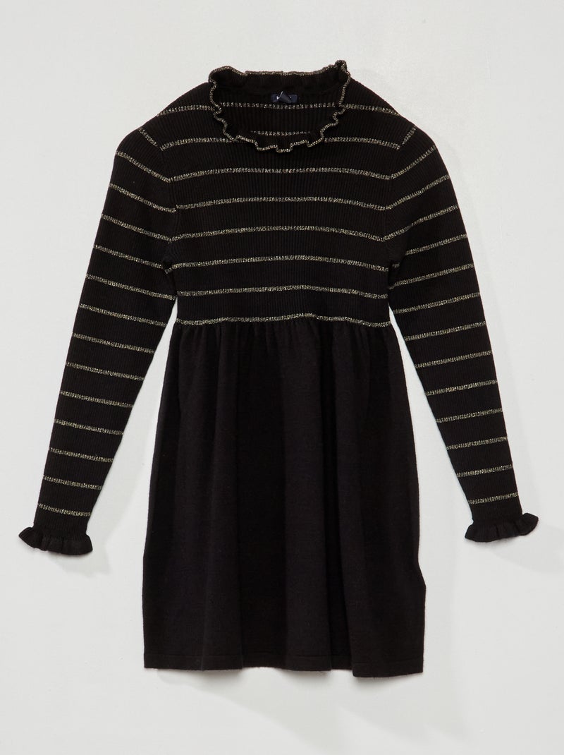 Maxi pull a righe Nero - Kiabi