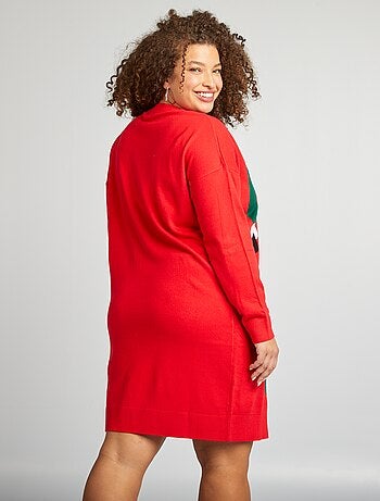 Maxi pull in maglia 'folletto di Natale'