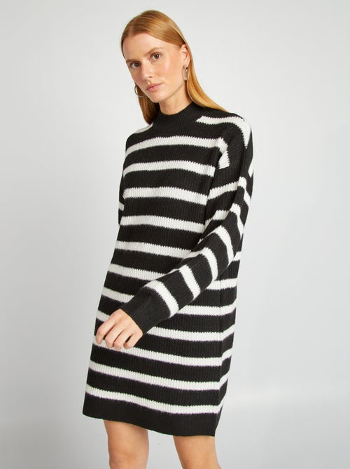 Maxi pull in maglia girocollo - Kiabi