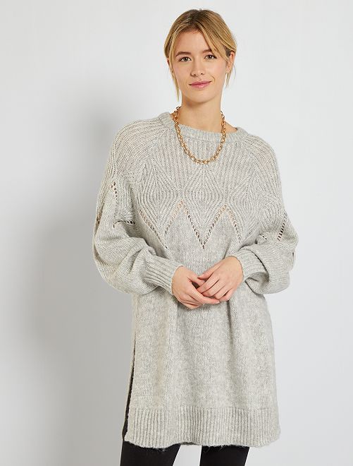maxi oversized wool sweater wool dress for modest fashion