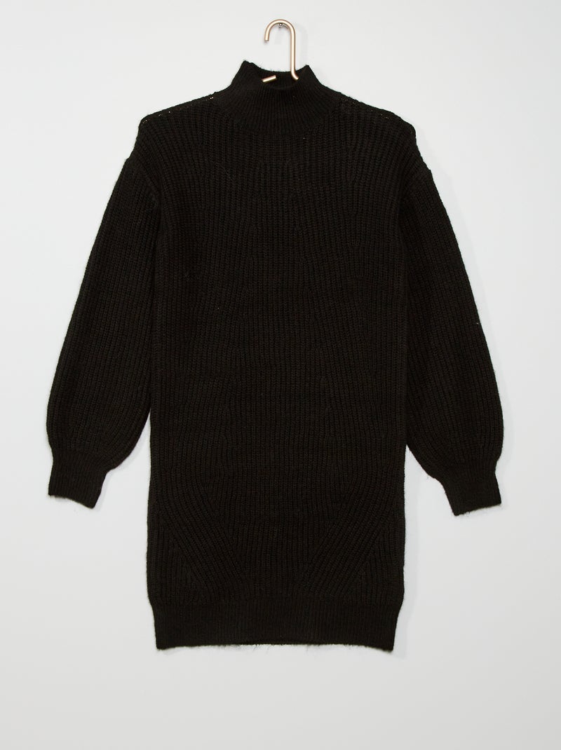 Maxi pull in maglia Nero - Kiabi