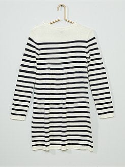 Maxi pull marinière - Kiabi