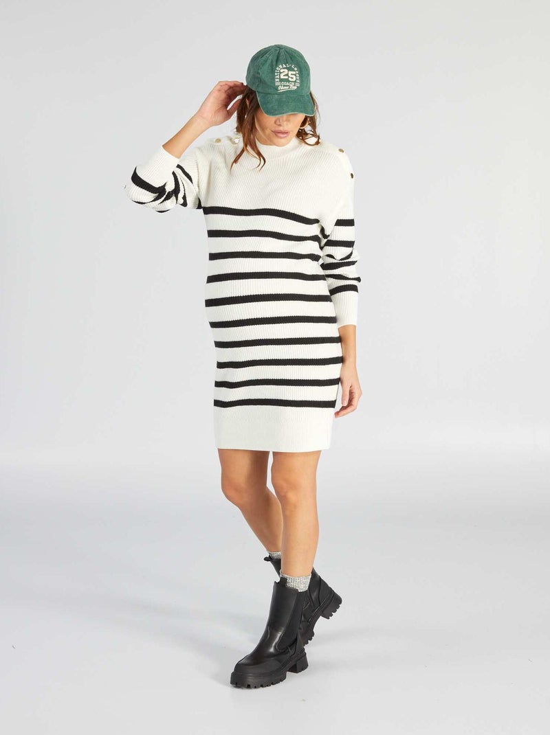 Maxi pull per l'allattamento BIANCO - Kiabi