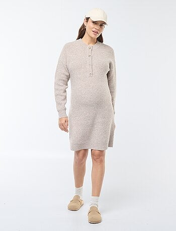 Maxi pull per l'allattamento con apertura con bottoni