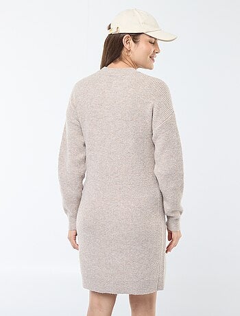 Maxi pull per l'allattamento con apertura con bottoni
