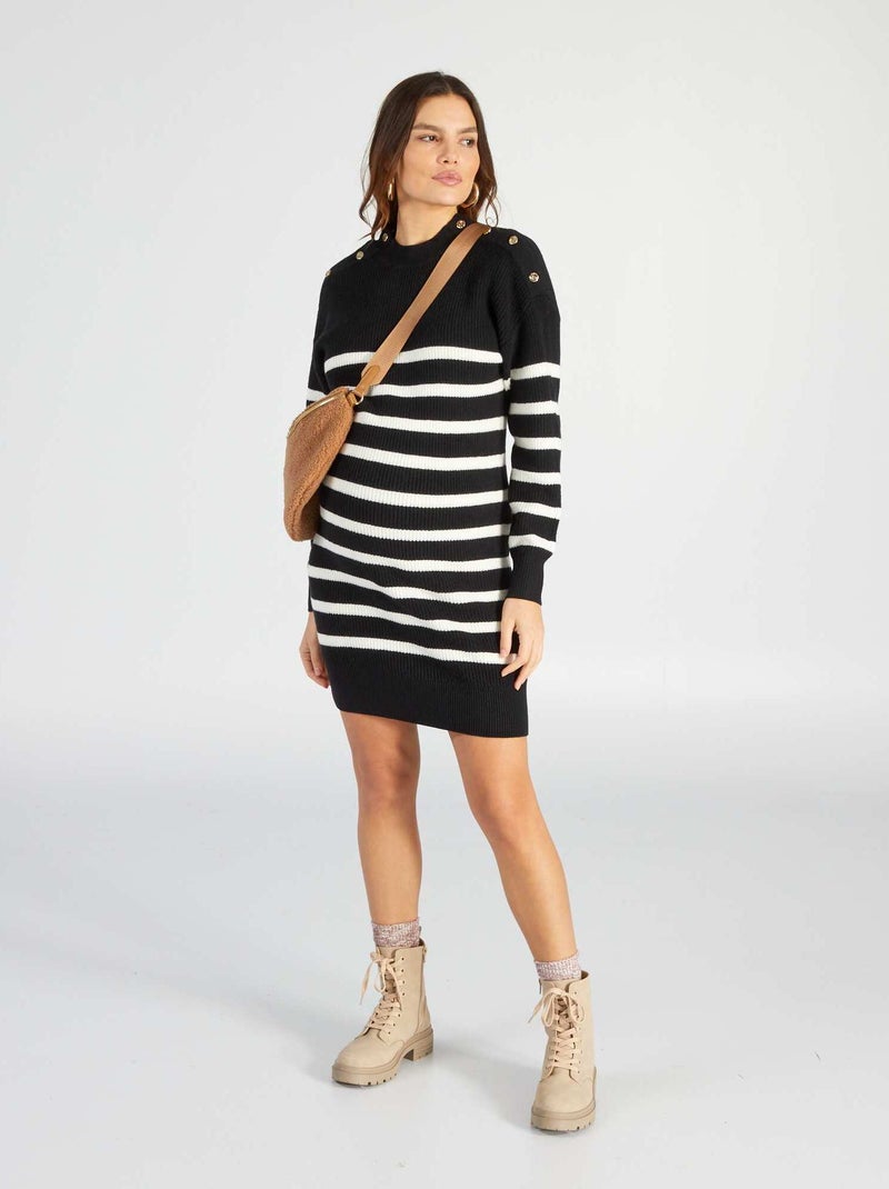 Maxi pull per l'allattamento NERO - Kiabi