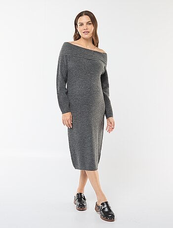 Maxi pull premaman scollo bardot
