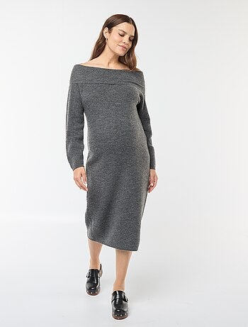 Maxi pull premaman scollo bardot