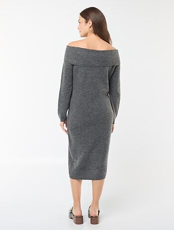 Maxi pull premaman scollo bardot