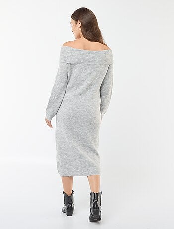 Maxi pull premaman scollo bardot
