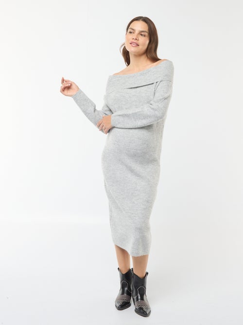Maxi pull premaman scollo bardot - Kiabi