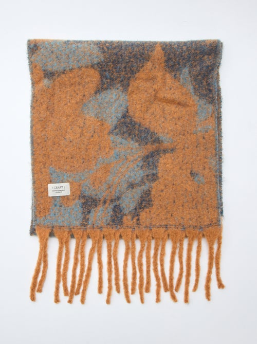 Maxi sciarpa morbida con frange - Kiabi