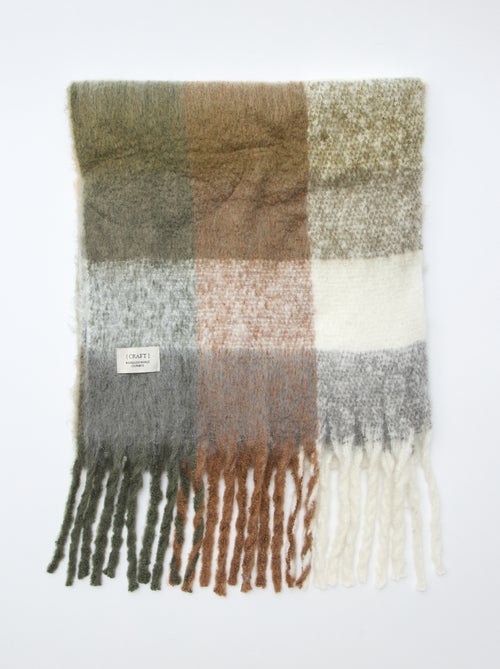 Maxi sciarpa morbida con frange - Kiabi