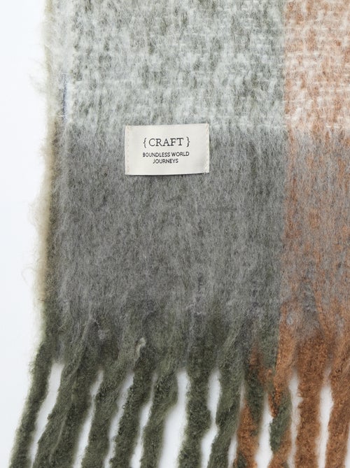 Maxi sciarpa morbida con frange - Kiabi