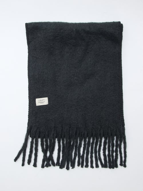 Maxi sciarpa morbida con frange - Kiabi