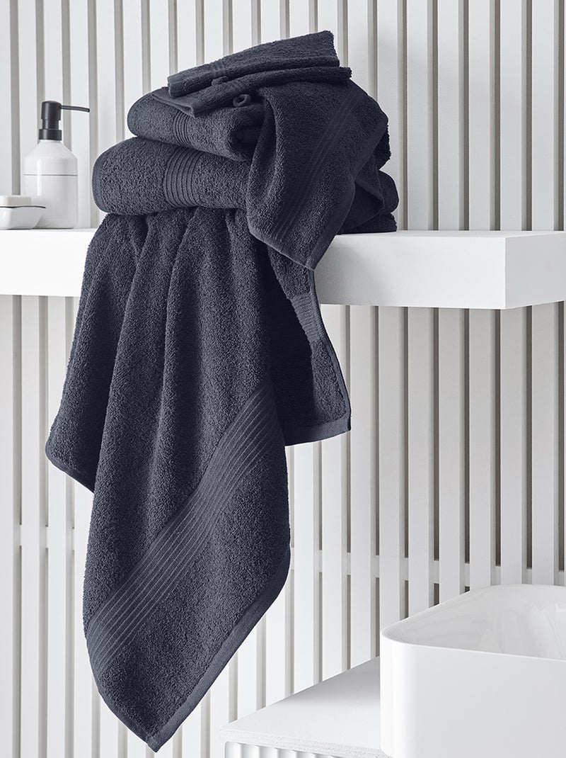 Maxi telo bagno 90 x 150 cm blu navy - Kiabi