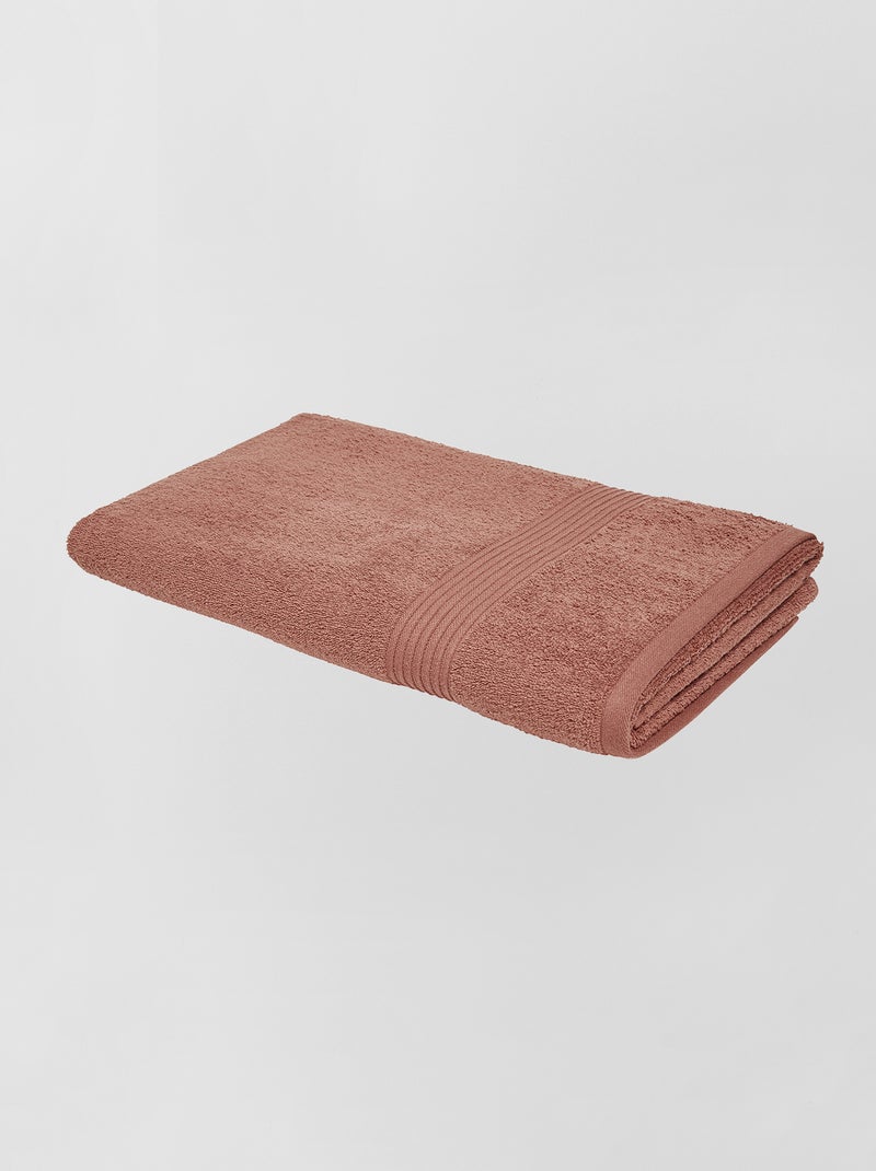 Maxi telo bagno 90 x 150 cm terracotta - Kiabi