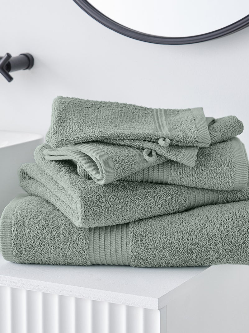 Maxi telo bagno 90 x 150 cm Verde chiaro - Kiabi
