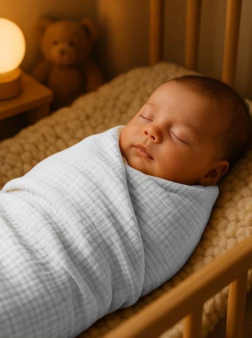 Maxi telo multiuso in cotone biologico - Kiabi