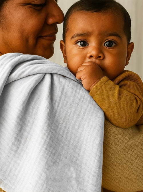 Maxi telo multiuso in cotone biologico - Kiabi