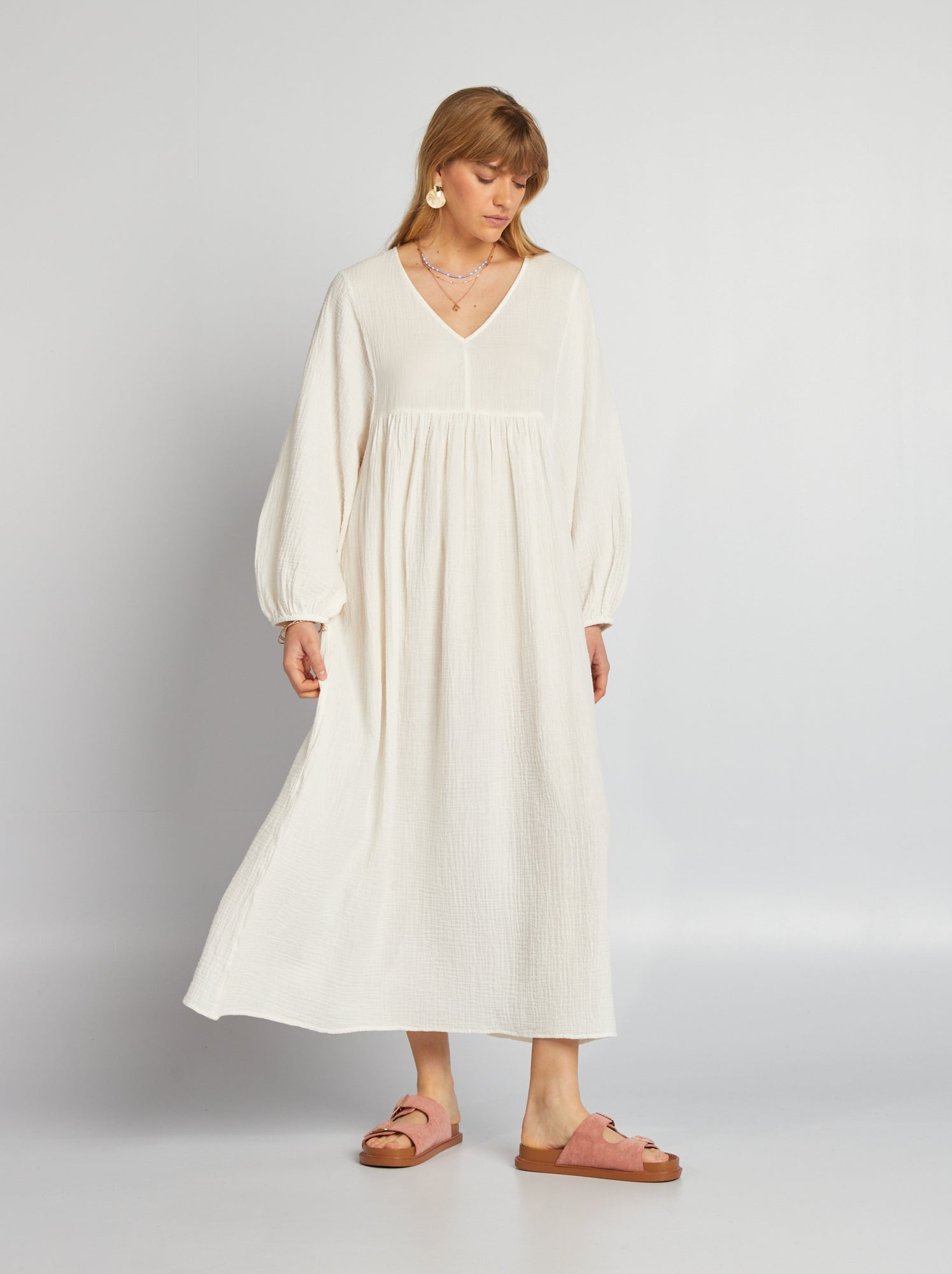Vestito cotone bianco hotsell