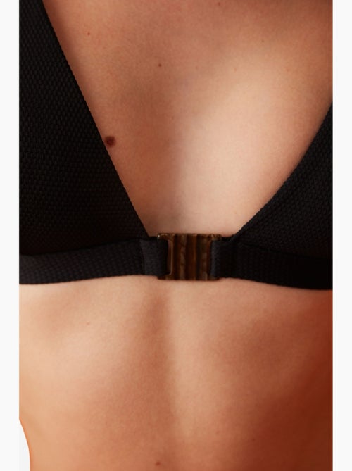 Maya top bikini con scollo a v profondo e dettaglio accessorio penti - Kiabi Maya top bikini con scollo a v profondo e dettaglio accessorio penti - Kiabi