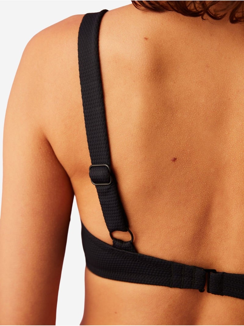 Maya top bikini con spalline e dettaglio accessorio penti Nero - Kiabi